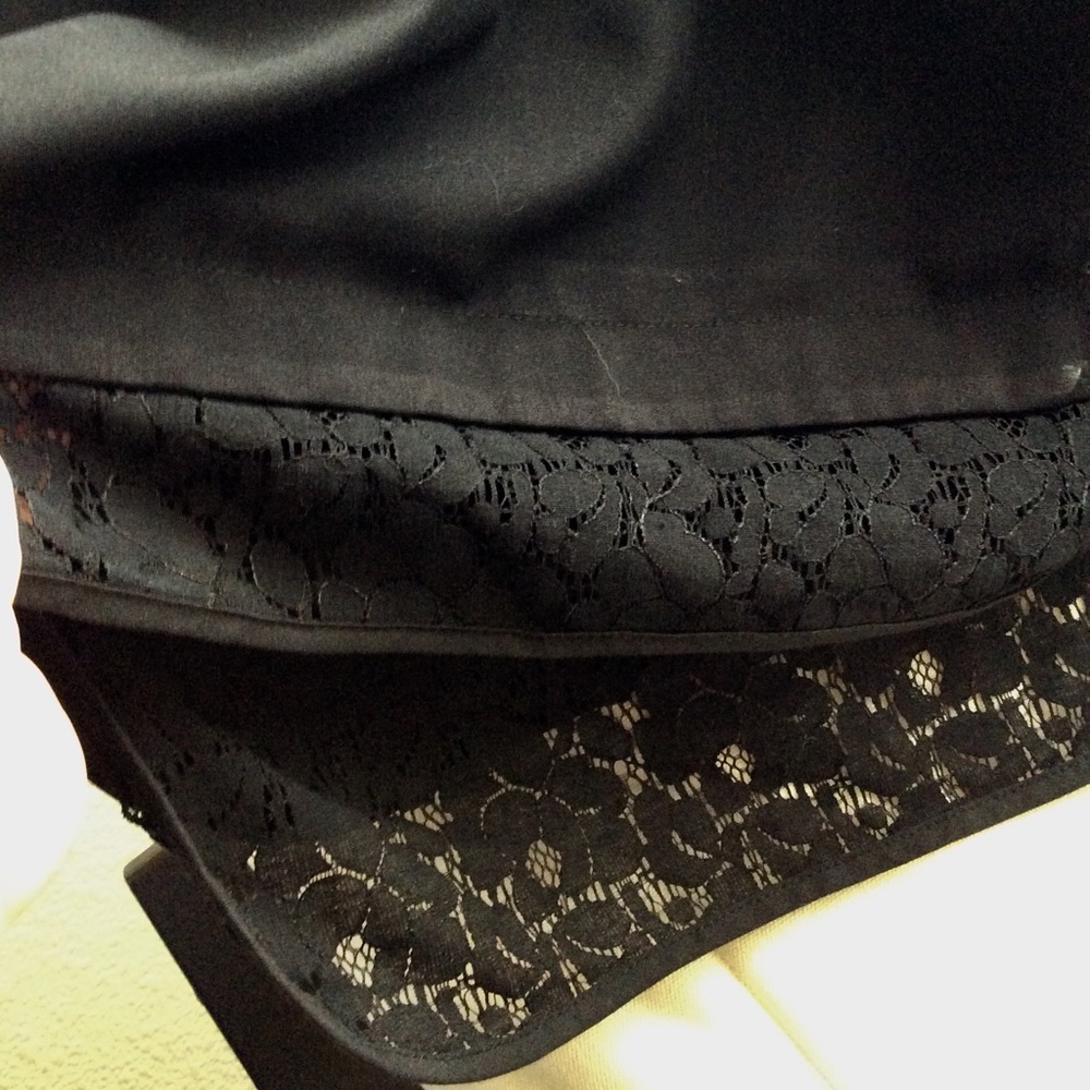 ASOS brand lace hemmed mini skirt